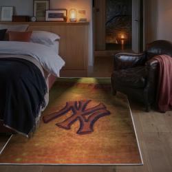 mlb new york yankees area rug non slip baseball carpet home decor gift idea for fans bedroom nyy13