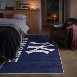 mlb new york yankees area rug non slip baseball carpet home decor gift idea for fans bedroom nyy130