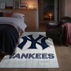 mlb new york yankees area rug non slip baseball carpet home decor gift idea for fans bedroom nyy131