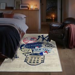 mlb new york yankees area rug non slip baseball carpet home decor gift idea for fans bedroom nyy14