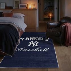 mlb new york yankees area rug non slip baseball carpet home decor gift idea for fans bedroom nyy144
