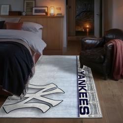 mlb new york yankees area rug non slip baseball carpet home decor gift idea for fans bedroom nyy146