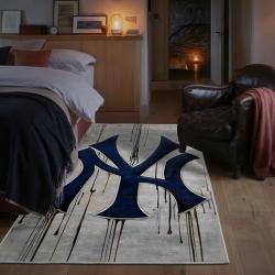 mlb new york yankees area rug non slip baseball carpet home decor gift idea for fans bedroom nyy149