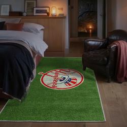 mlb new york yankees area rug non slip baseball carpet home decor gift idea for fans bedroom nyy15