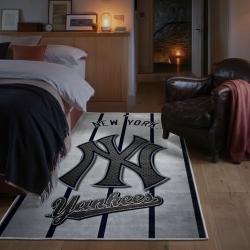 mlb new york yankees area rug non slip baseball carpet home decor gift idea for fans bedroom nyy152