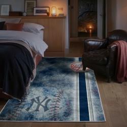 mlb new york yankees area rug non slip baseball carpet home decor gift idea for fans bedroom nyy161