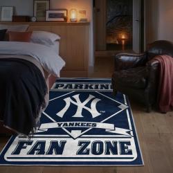 mlb new york yankees area rug non slip baseball carpet home decor gift idea for fans bedroom nyy164