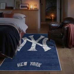 mlb new york yankees area rug non slip baseball carpet home decor gift idea for fans bedroom nyy168