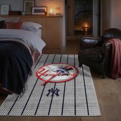 mlb new york yankees area rug non slip baseball carpet home decor gift idea for fans bedroom nyy170