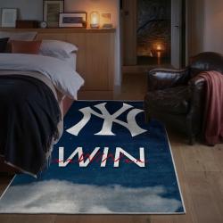 mlb new york yankees area rug non slip baseball carpet home decor gift idea for fans bedroom nyy171
