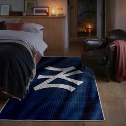 mlb new york yankees area rug non slip baseball carpet home decor gift idea for fans bedroom nyy18