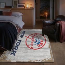 mlb new york yankees area rug non slip baseball carpet home decor gift idea for fans bedroom nyy2