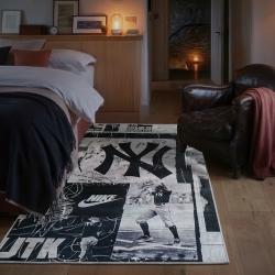 mlb new york yankees area rug non slip baseball carpet home decor gift idea for fans bedroom nyy26