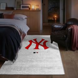 mlb new york yankees area rug non slip baseball carpet home decor gift idea for fans bedroom nyy27