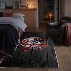 mlb new york yankees area rug non slip baseball carpet home decor gift idea for fans bedroom nyy28