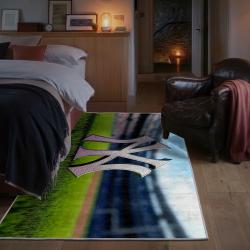mlb new york yankees area rug non slip baseball carpet home decor gift idea for fans bedroom nyy29