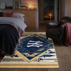 mlb new york yankees area rug non slip baseball carpet home decor gift idea for fans bedroom nyy3