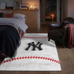 mlb new york yankees area rug non slip baseball carpet home decor gift idea for fans bedroom nyy32