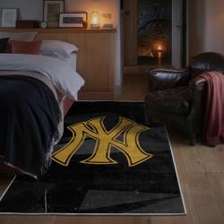 mlb new york yankees area rug non slip baseball carpet home decor gift idea for fans bedroom nyy36