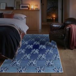mlb new york yankees area rug non slip baseball carpet home decor gift idea for fans bedroom nyy38