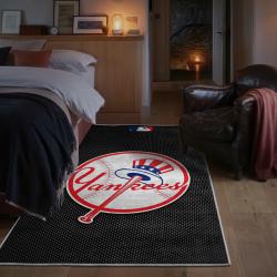 mlb new york yankees area rug non slip baseball carpet home decor gift idea for fans bedroom nyy39