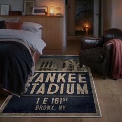 mlb new york yankees area rug non slip baseball carpet home decor gift idea for fans bedroom nyy48