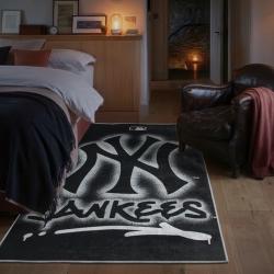 mlb new york yankees area rug non slip baseball carpet home decor gift idea for fans bedroom nyy50
