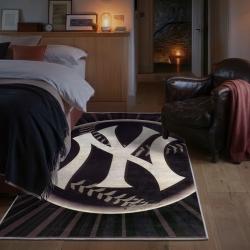 mlb new york yankees area rug non slip baseball carpet home decor gift idea for fans bedroom nyy51