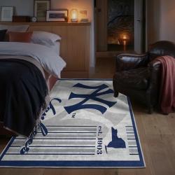 mlb new york yankees area rug non slip baseball carpet home decor gift idea for fans bedroom nyy57
