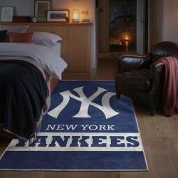 mlb new york yankees area rug non slip baseball carpet home decor gift idea for fans bedroom nyy59
