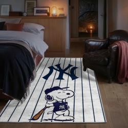 mlb new york yankees area rug non slip baseball carpet home decor gift idea for fans bedroom nyy8