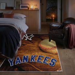 mlb new york yankees area rug non slip baseball carpet home decor gift idea for fans bedroom nyy83