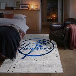 mlb new york yankees area rug non slip baseball carpet home decor gift idea for fans bedroom nyy92