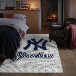 mlb new york yankees area rug non slip baseball carpet home decor gift idea for fans bedroom nyy94