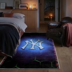 mlb new york yankees area rug non slip baseball carpet home decor gift idea for fans bedroom nyy95