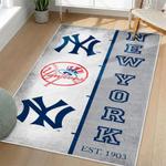 mlb new york yankees area rug non slip baseball carpet home decor gift idea for fans living room nyy1