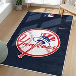 mlb new york yankees area rug non slip baseball carpet home decor gift idea for fans living room nyy112