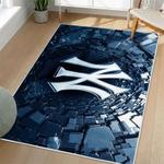 mlb new york yankees area rug non slip baseball carpet home decor gift idea for fans living room nyy120