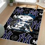 mlb new york yankees area rug non slip baseball carpet home decor gift idea for fans living room nyy121