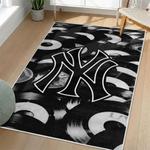 mlb new york yankees area rug non slip baseball carpet home decor gift idea for fans living room nyy125