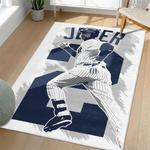 mlb new york yankees area rug non slip baseball carpet home decor gift idea for fans living room nyy128