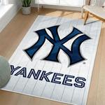 mlb new york yankees area rug non slip baseball carpet home decor gift idea for fans living room nyy131