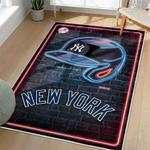 mlb new york yankees area rug non slip baseball carpet home decor gift idea for fans living room nyy132