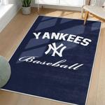 mlb new york yankees area rug non slip baseball carpet home decor gift idea for fans living room nyy144
