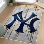mlb new york yankees area rug non slip baseball carpet home decor gift idea for fans living room nyy149