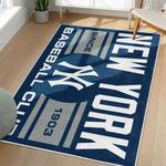 mlb new york yankees area rug non slip baseball carpet home decor gift idea for fans living room nyy155