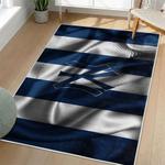 mlb new york yankees area rug non slip baseball carpet home decor gift idea for fans living room nyy158