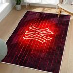 mlb new york yankees area rug non slip baseball carpet home decor gift idea for fans living room nyy163