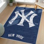 mlb new york yankees area rug non slip baseball carpet home decor gift idea for fans living room nyy168