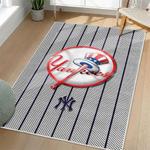 mlb new york yankees area rug non slip baseball carpet home decor gift idea for fans living room nyy170